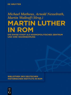 cover image of Martin Luther in Rom